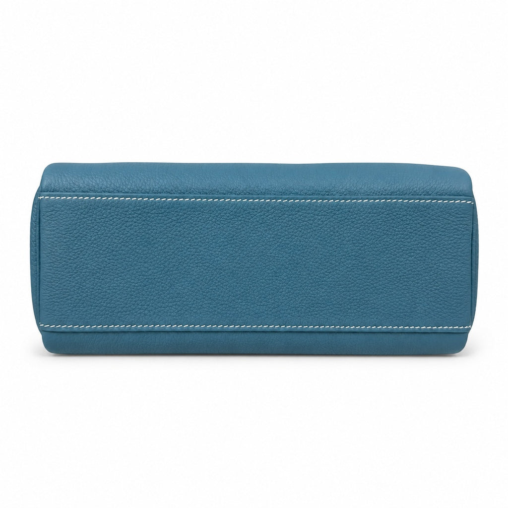 🆕 In stock Kelly Messenger messenger bag for men and women, denim orchid buckle, imported leather, all-steel hand-waxed thread, the highest cost-effectiveness on the Internet. The classic combination